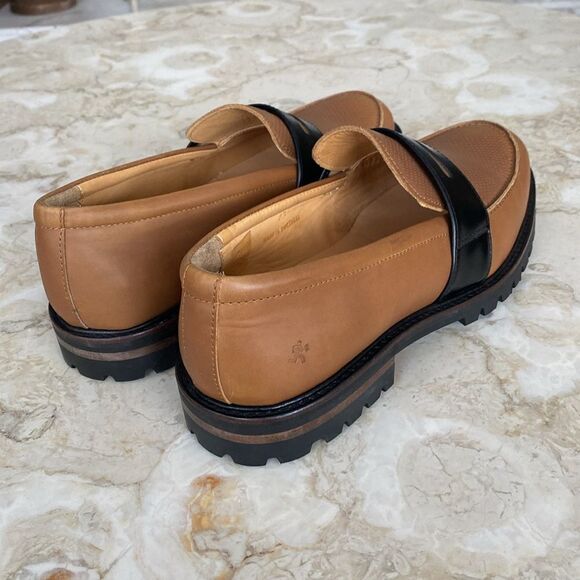 WANT Les Essentiels Leather Penny Loafers Chunky Lug Sole - Picture 7 of 16